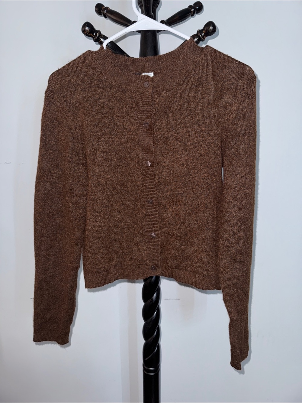 Divided Brown Button-Back Knit Cardigan 12.T
